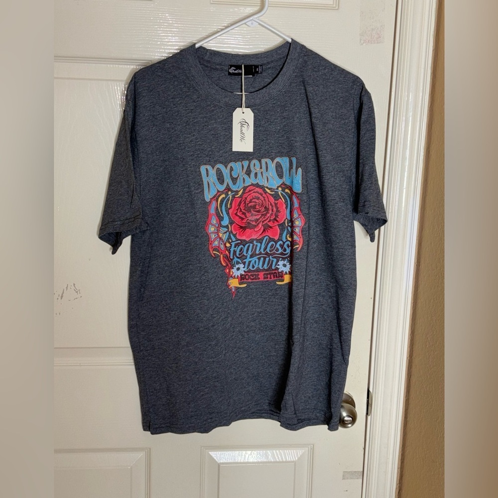 Women’s Rose Wild Western Rock and Roll Fearless Daily Summer Shirt 3XL​​ - Picture 8 of 8
